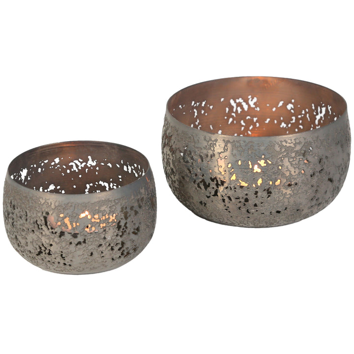 Conjunto de 2 castiçais para velas de chá Massimo
