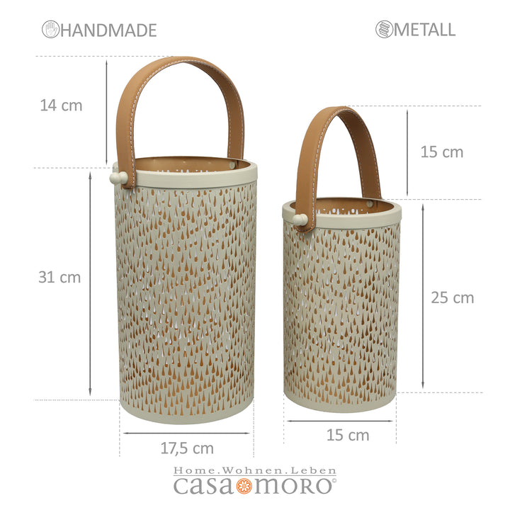 Conjunto de 2 lanternas Nora