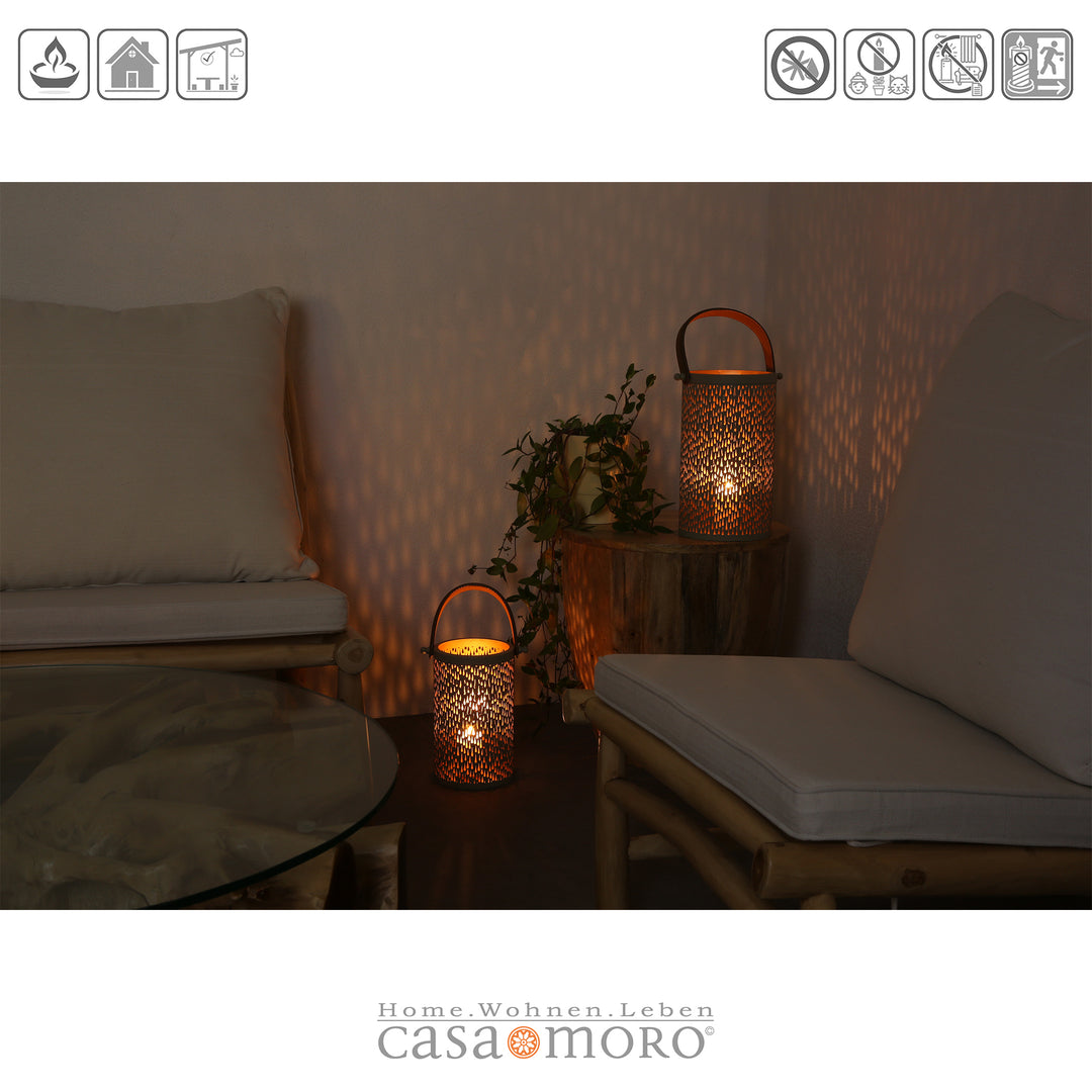Conjunto de 2 lanternas Nora