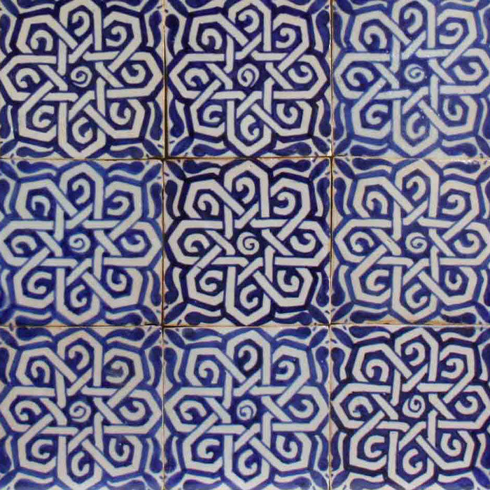 Azulejo pintado à mão – Estilo mourisco