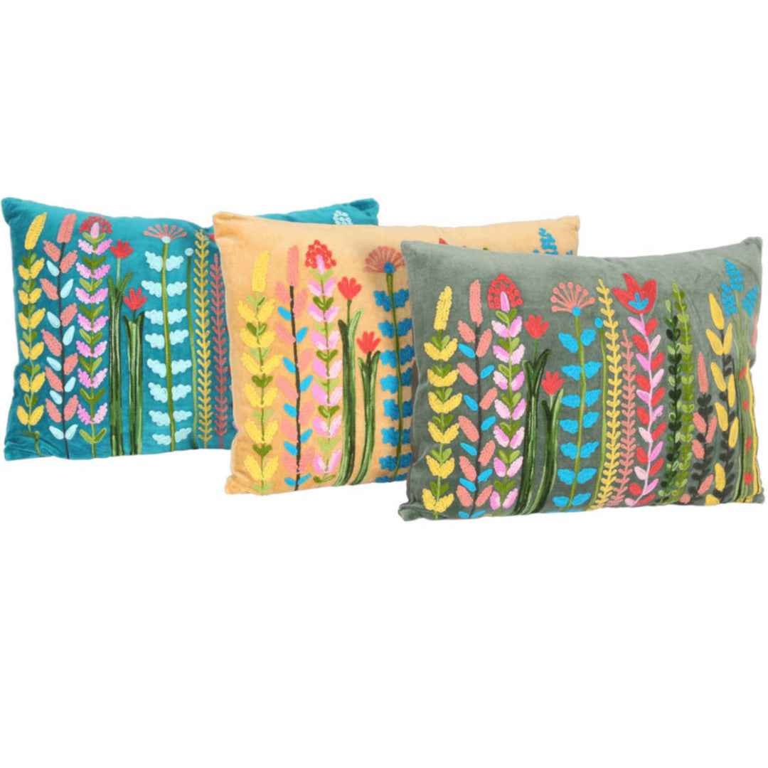 Almofada de veludo Boho Santa