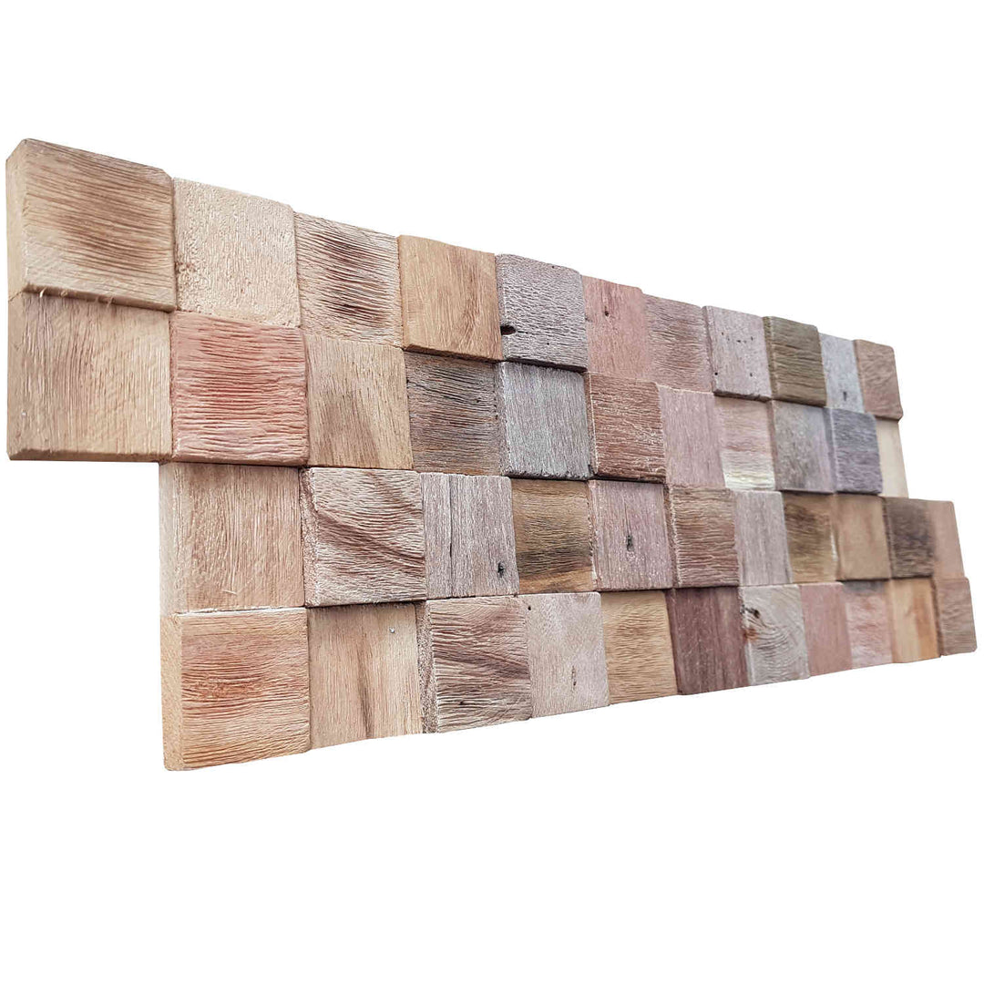 Revestimento de parede em madeira Natural Cube