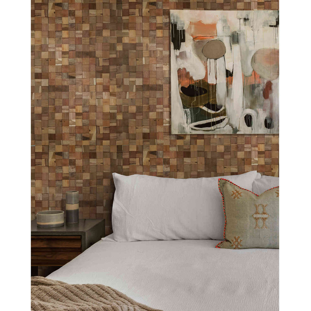 Revestimento de parede em madeira Natural Cube
