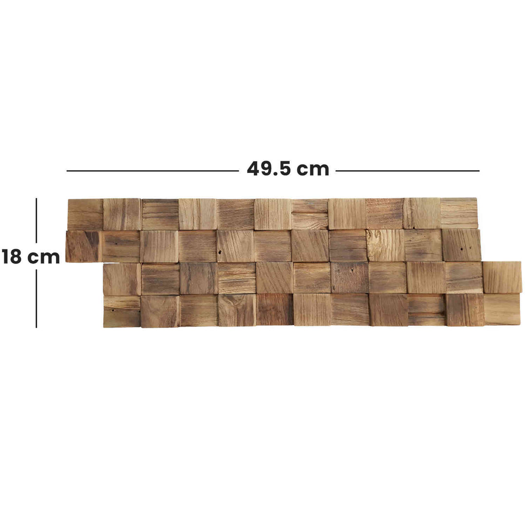 Revestimento de parede em madeira Natural Cube
