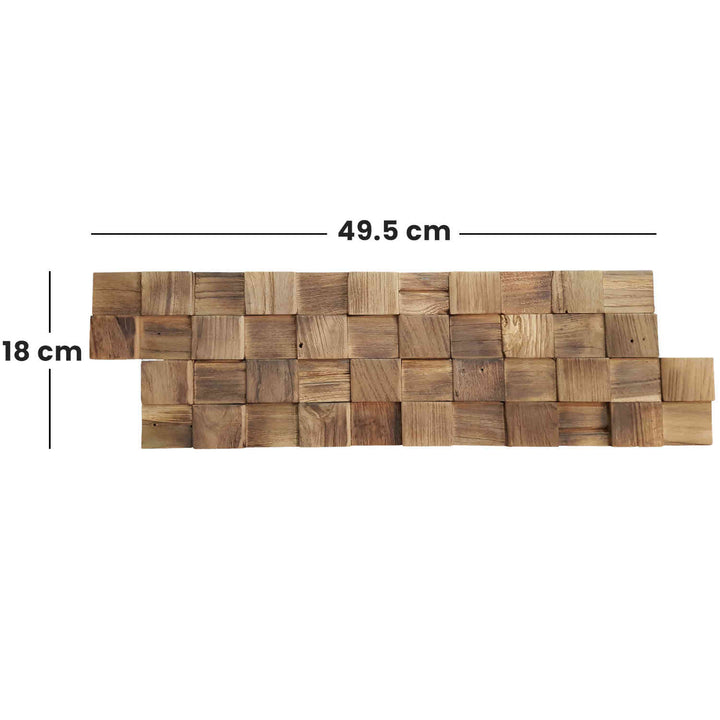 Revestimento de parede em madeira Natural Cube