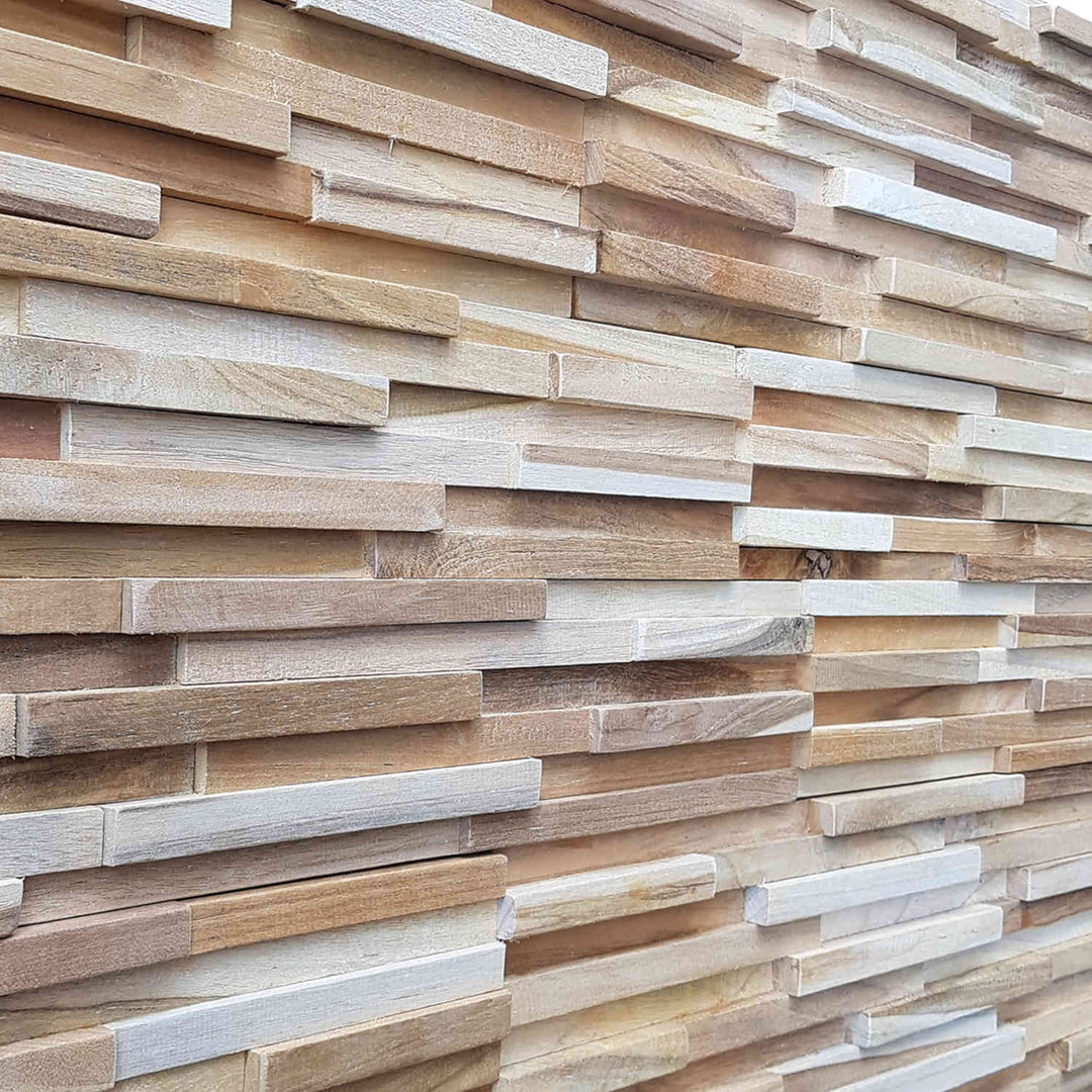 Revestimento de parede em madeira Natural Ripple