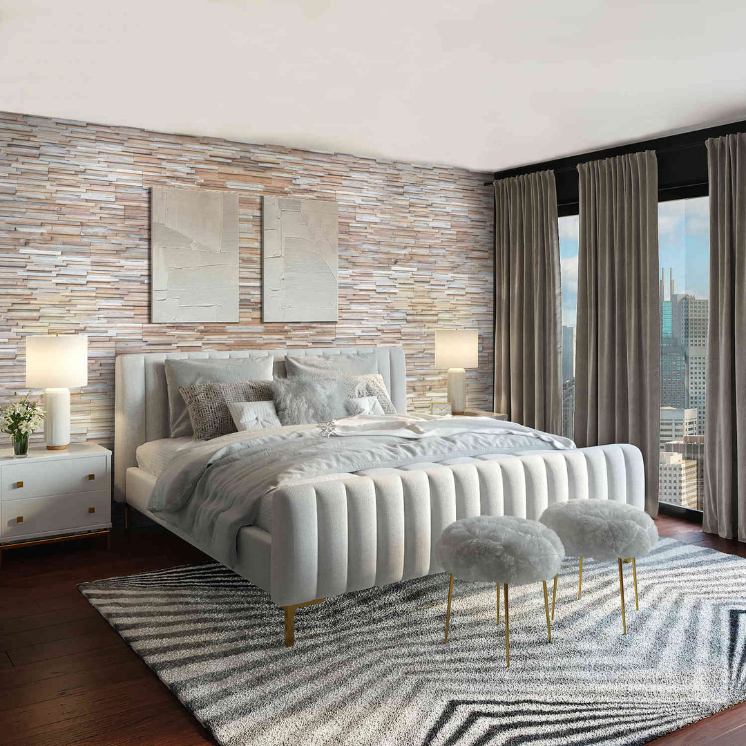 Revestimento de parede em madeira Natural Ripple