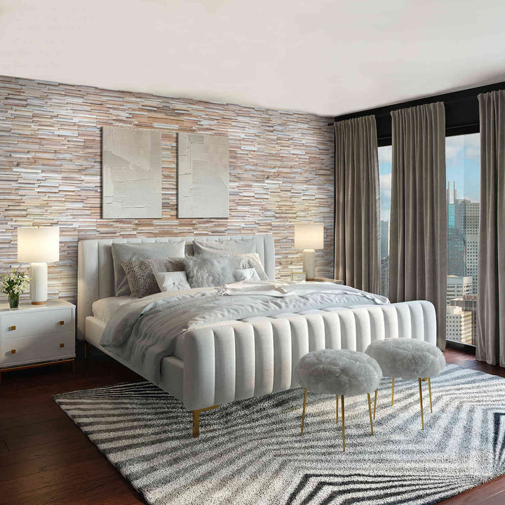 Revestimento de parede em madeira Natural Ripple
