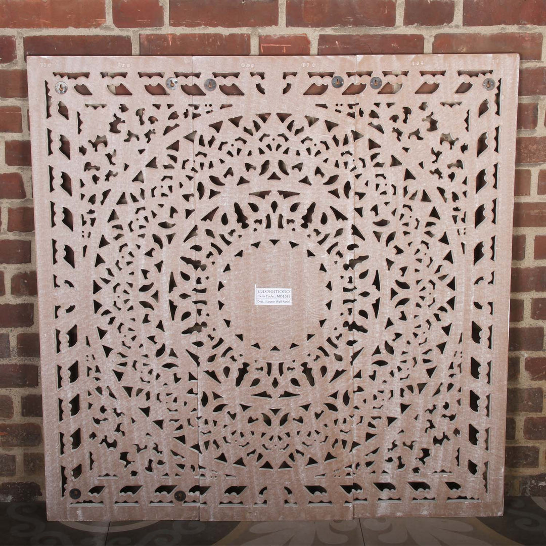 Mandala Hawa em madeira indiana