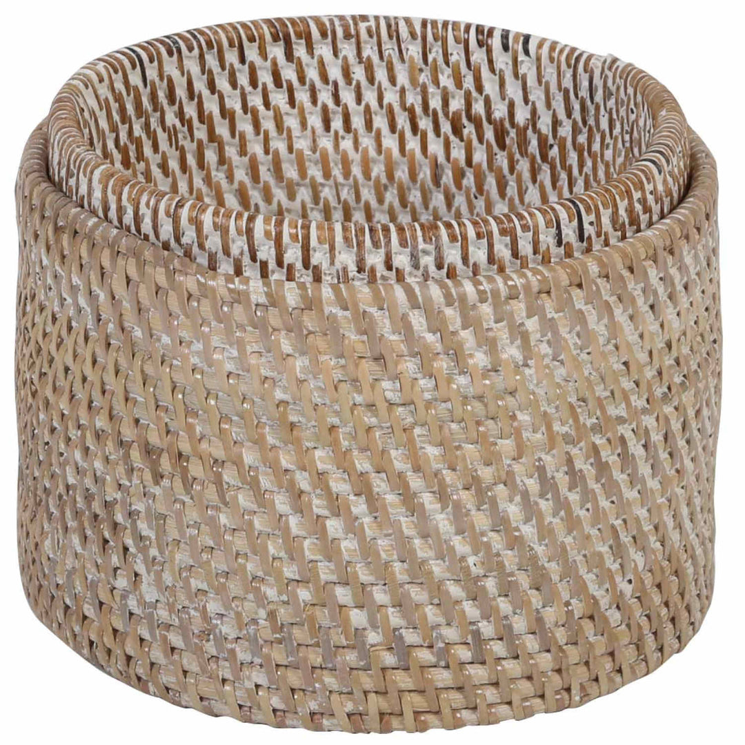 Cesto para talheres Lilia White washed