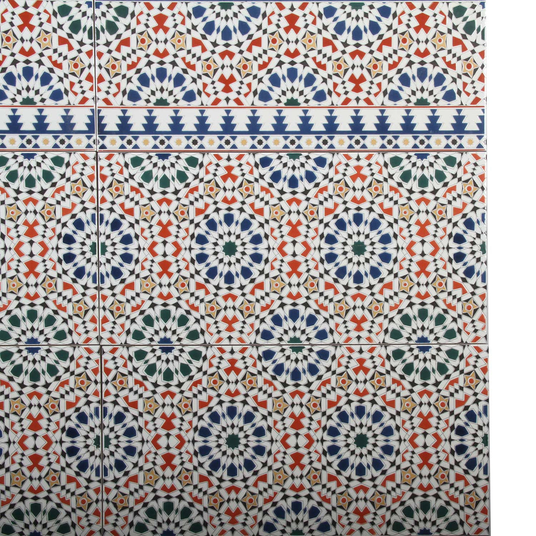 Azulejos de parede marroquinos 50x25 cm – mosaico