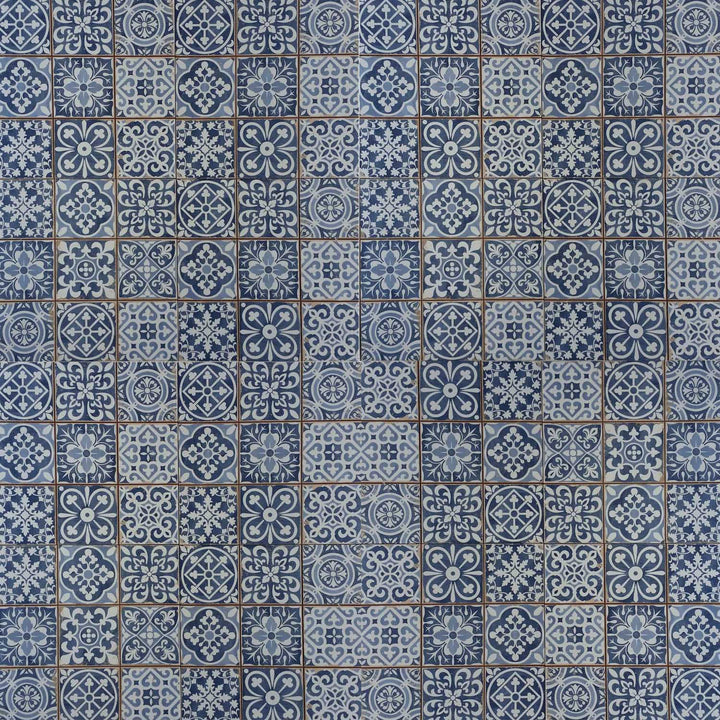 Azulejos marroquinos em estilo patchwork retro, 33 x 33 cm – Vintage