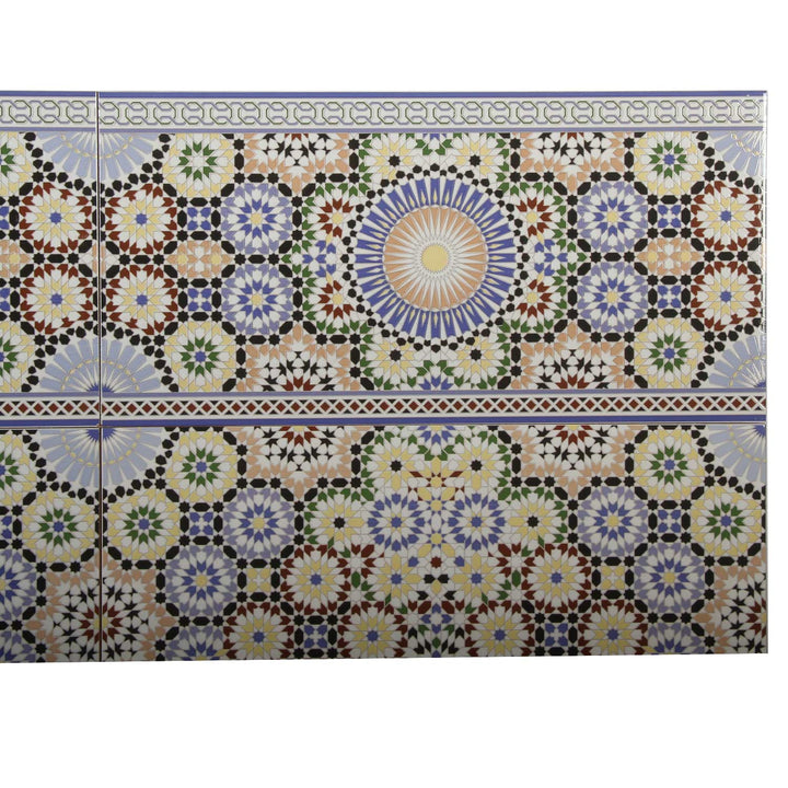 Azulejos de parede marroquinos 50x25 cm – Padrão em mosaico