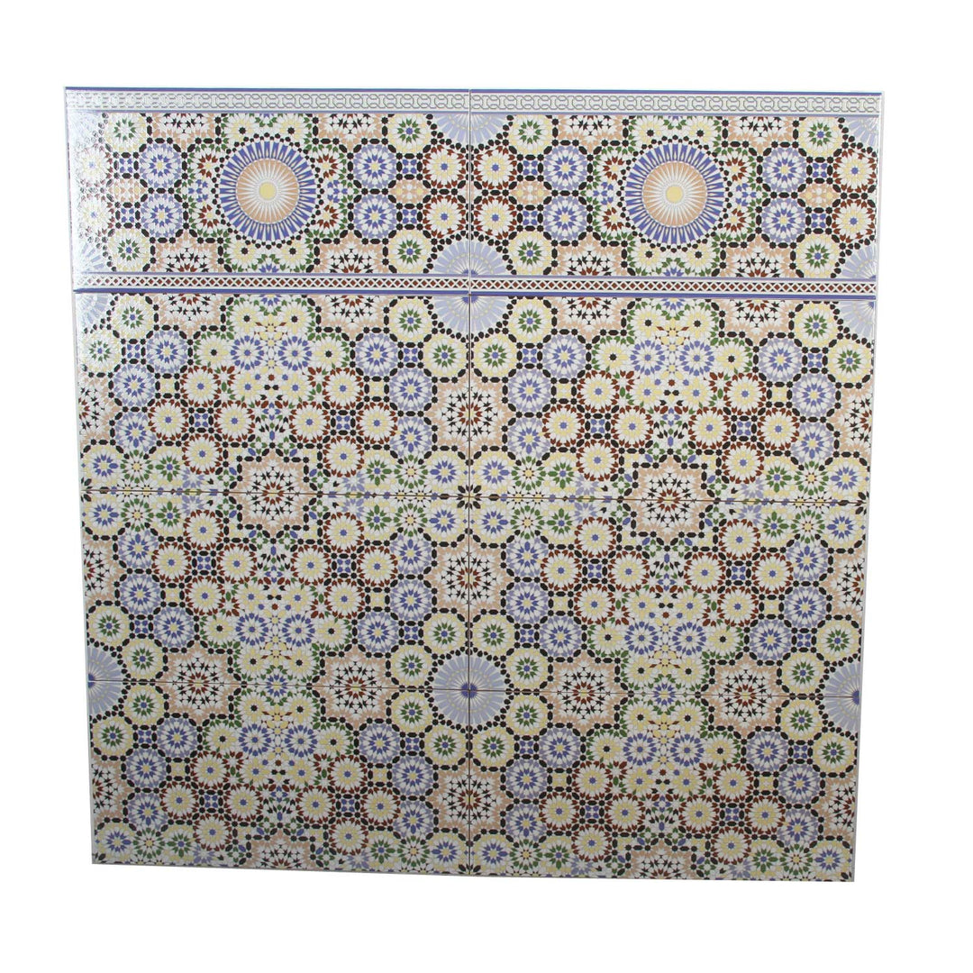 Azulejos de parede marroquinos 50x25 cm – Padrão em mosaico