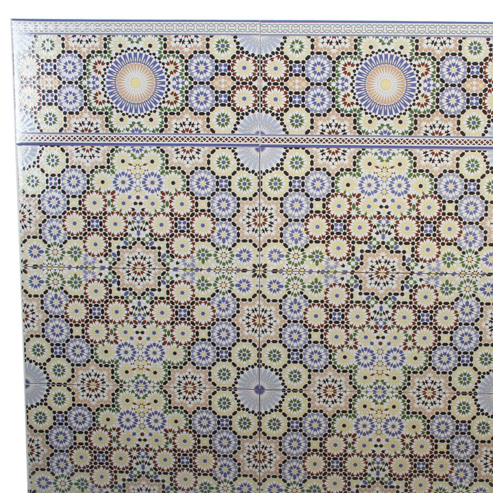 Azulejos de parede marroquinos 50x25 cm – Padrão em mosaico