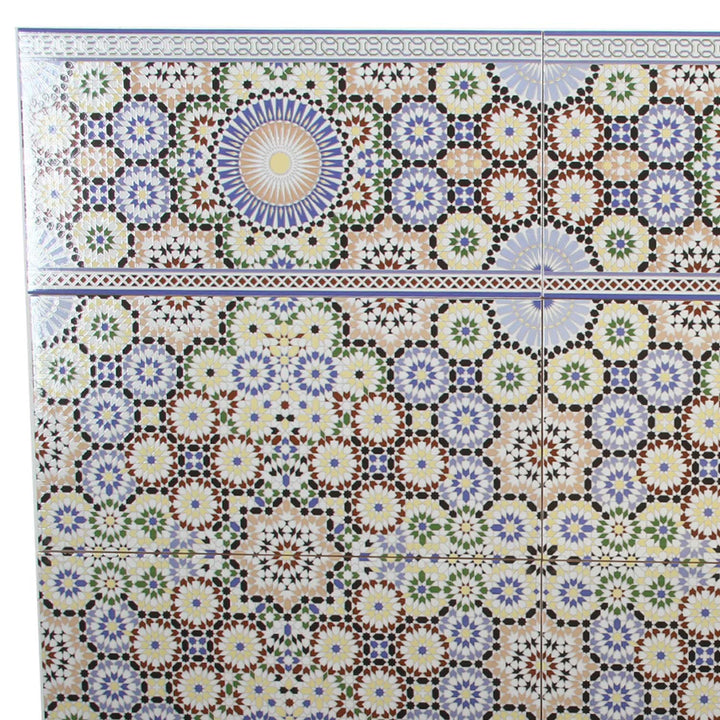 Azulejos de parede marroquinos 50x25 cm – Padrão em mosaico