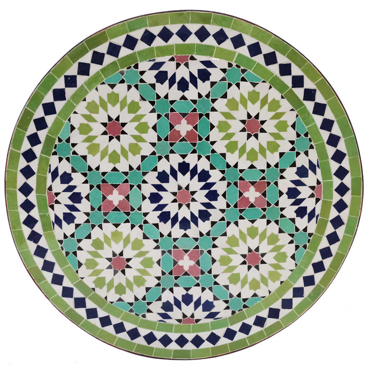 Mesa em mosaico D60 Ankabut Verde