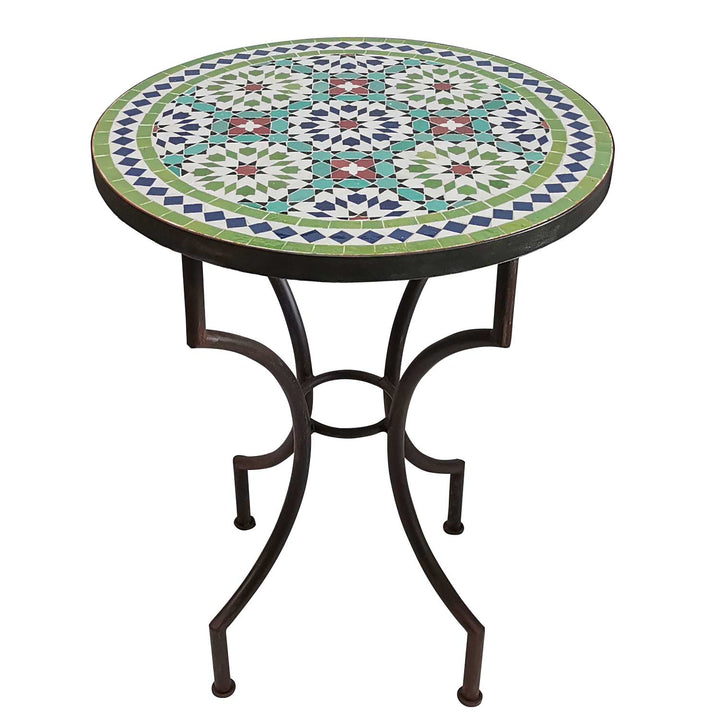Mesa em mosaico D60 Ankabut Verde