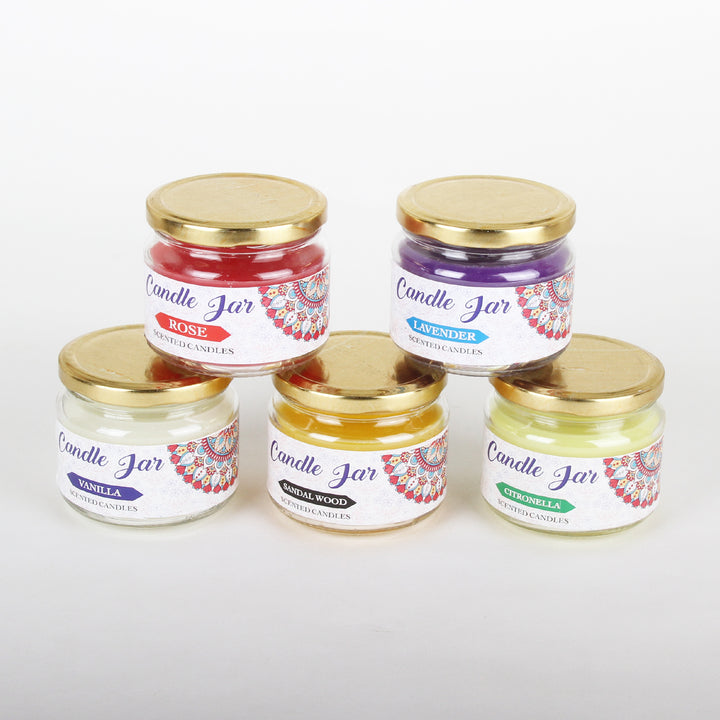 Conjunto de 5 velas perfumadas orientais