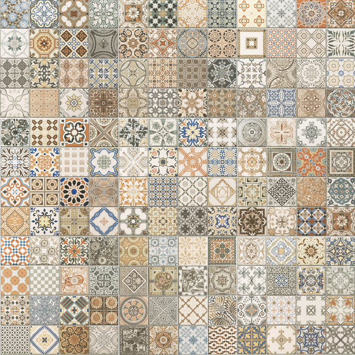 Azulejos em patchwork para paredes e pavimentos