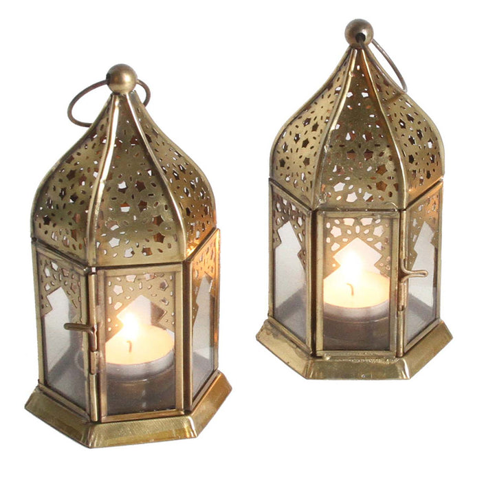 Luzes de vidro orientais Nael, transparentes, conjunto de 2