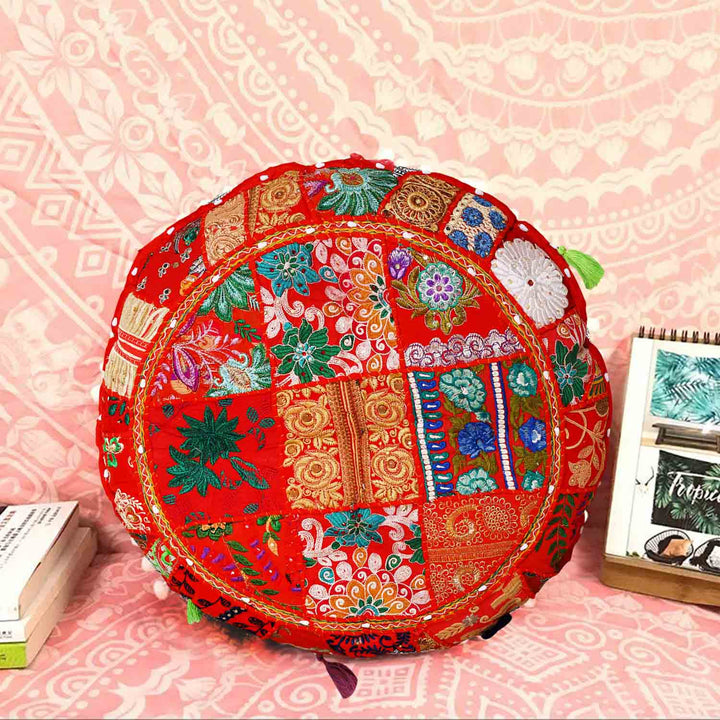 Almofada de ioga em patchwork Lali, tamanho médio