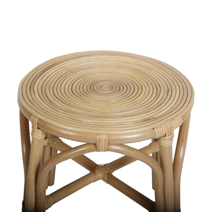 Mesa auxiliar de rattan Deria