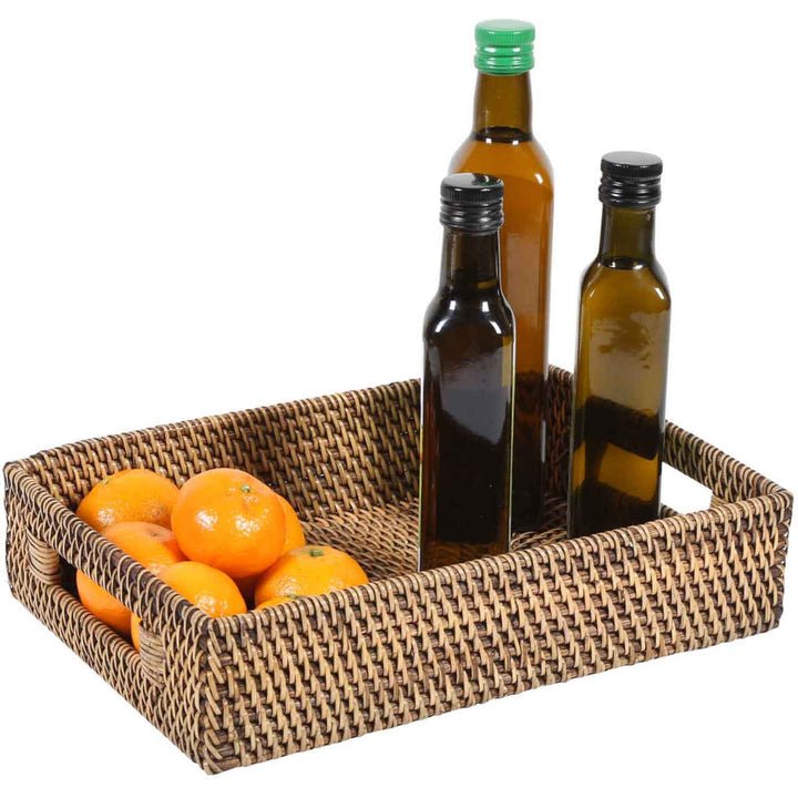 Bandeja de rattan Lisa retangular