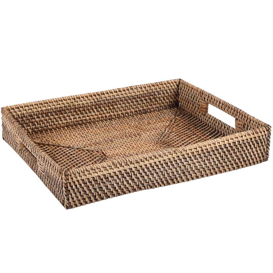 Bandeja de rattan Lisa retangular
