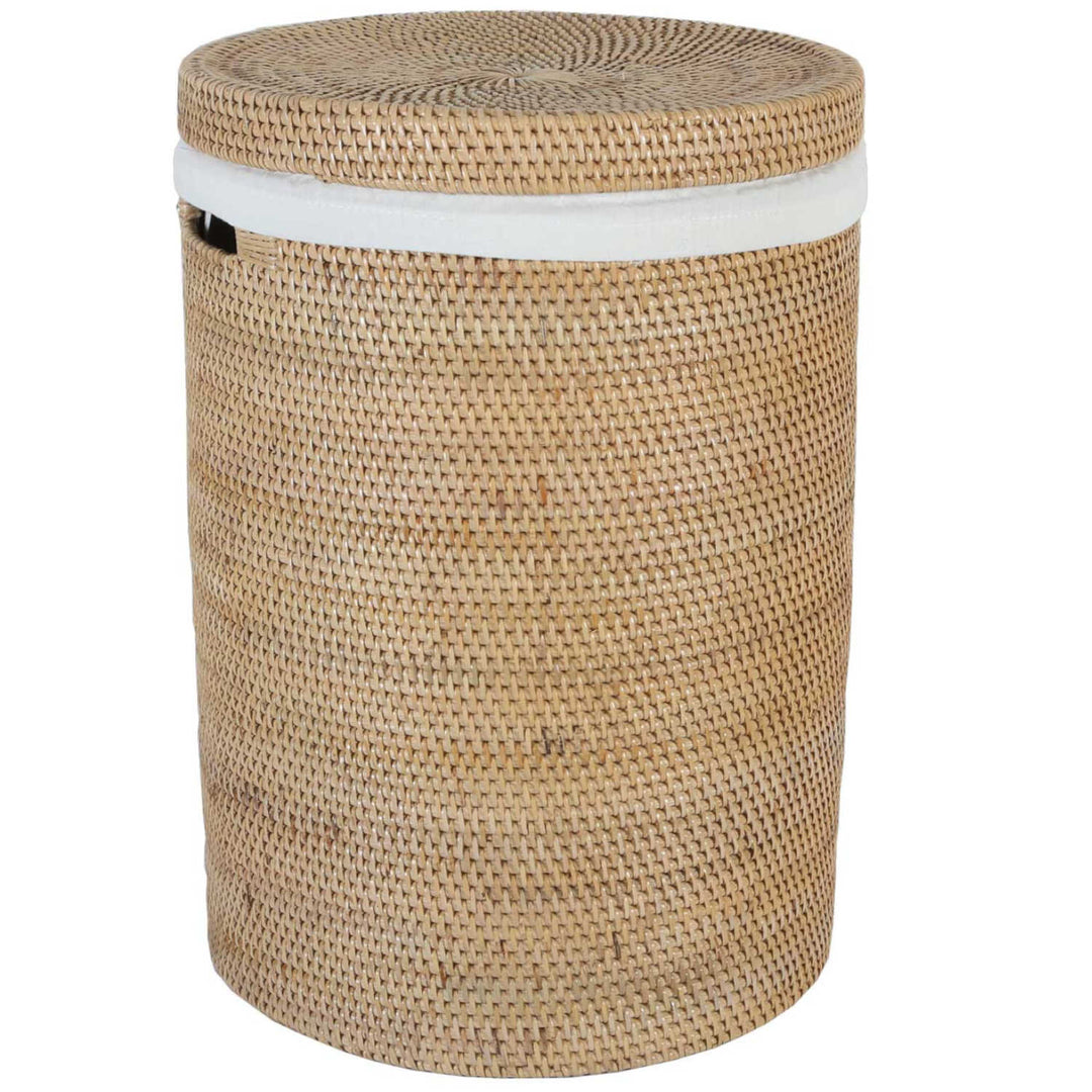 Cesto de roupa suja em rattan Cleo Natural