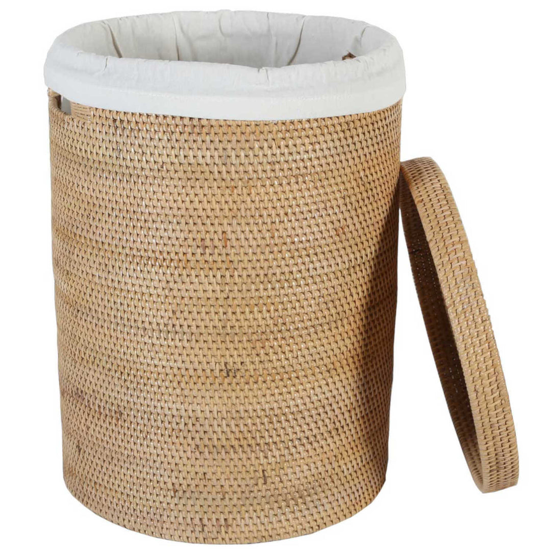 Cesto de roupa suja em rattan Cleo Natural
