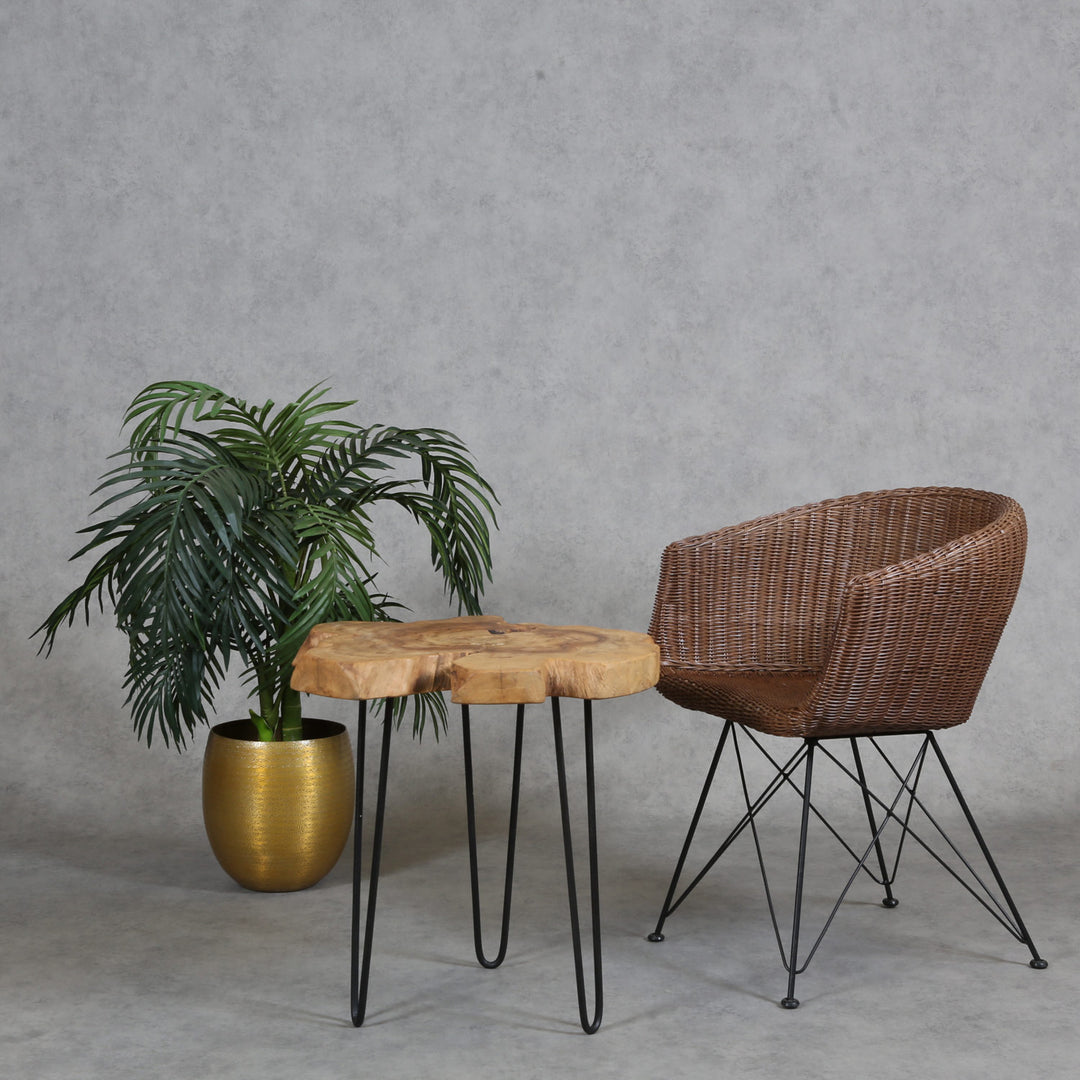 Poltrona Paris em rattan natural