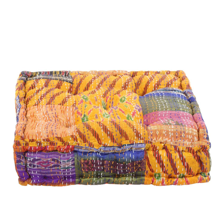 Almofada de assento em patchwork Kanthara