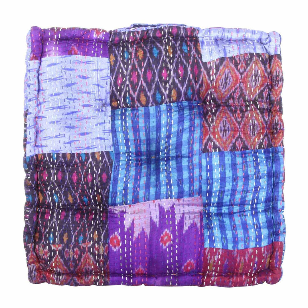 Almofada de assento em patchwork Kanthara