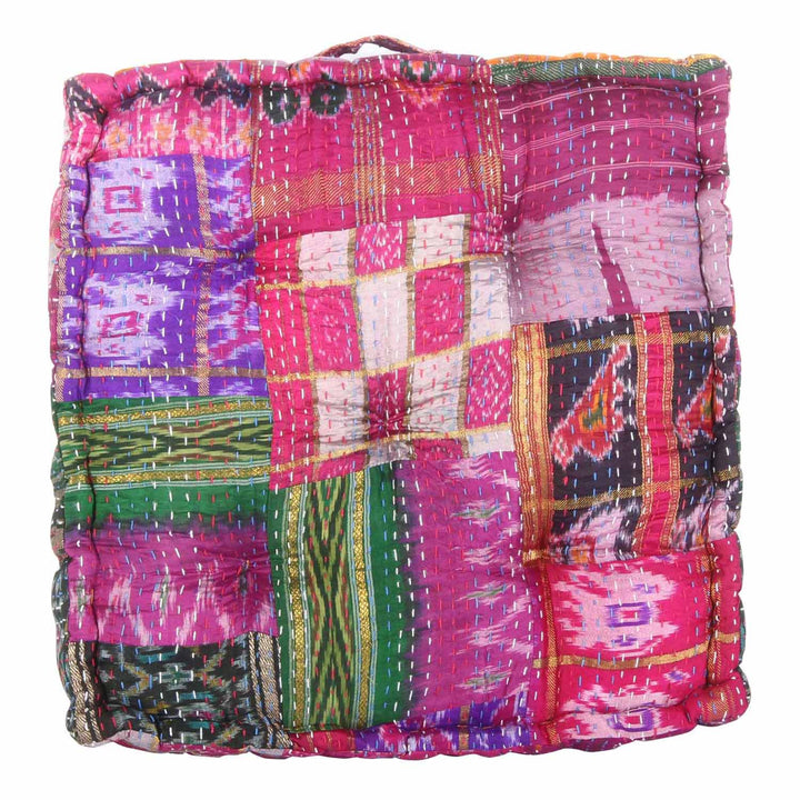 Almofada de assento em patchwork Kanthara