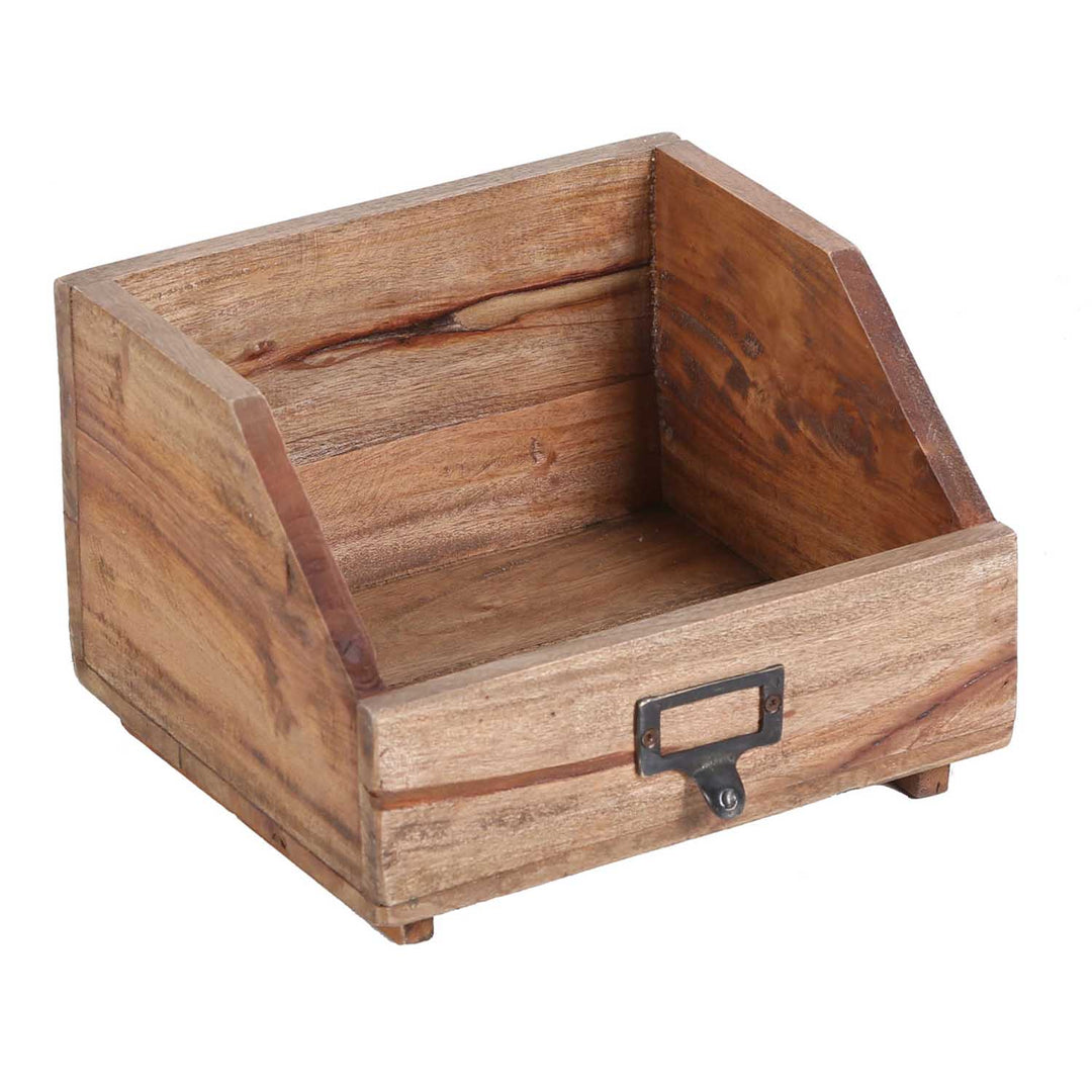 Organizador de secretária – madeira de teca