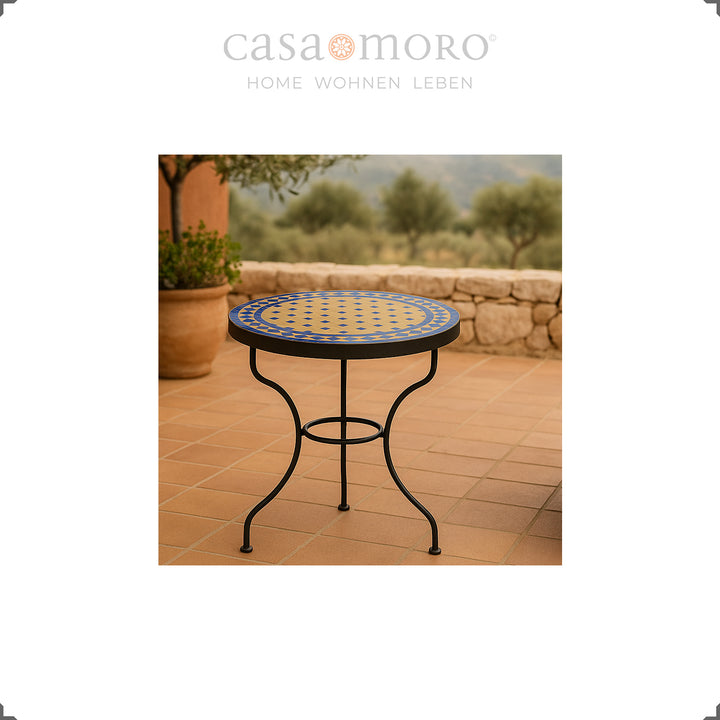 Mesa pequena para varanda, terraço ou jardim – versátil e feita à mão