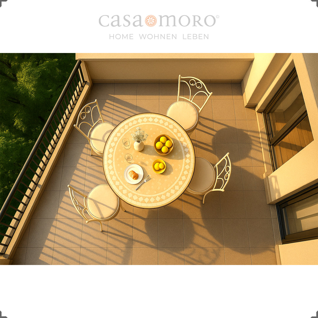 Mesa grande com estética natural