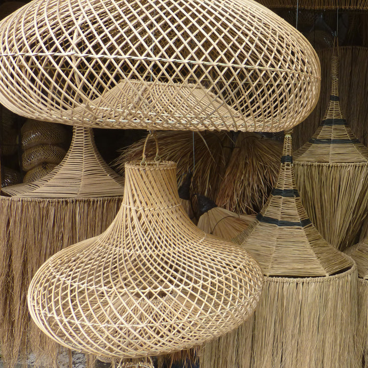 Candeeiro de rattan Luna