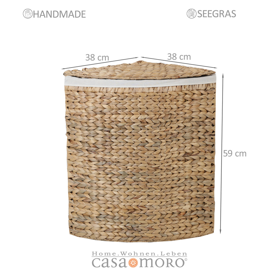Cesto de roupa suja de canto Viona S