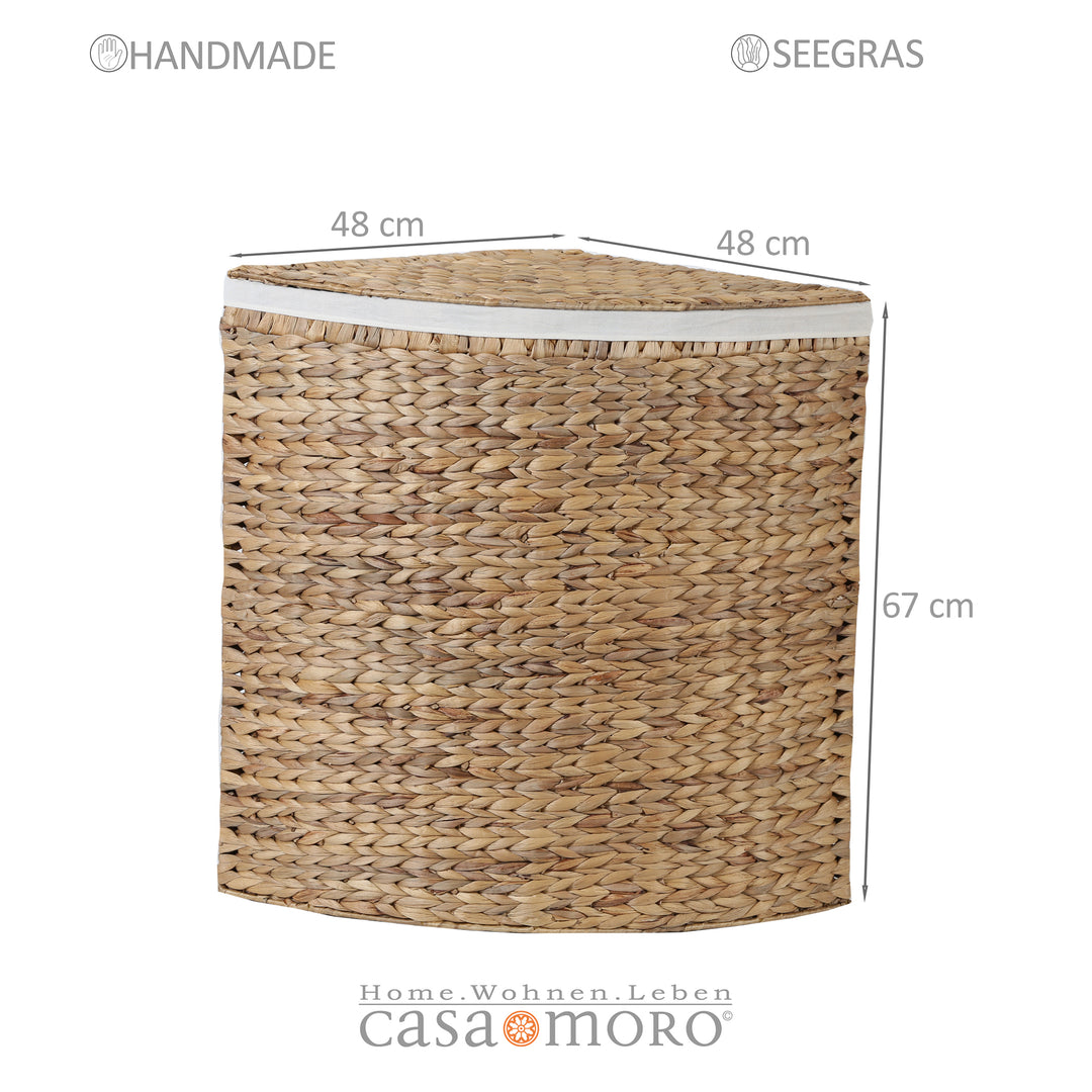 Cesto de roupa suja de canto Viona L