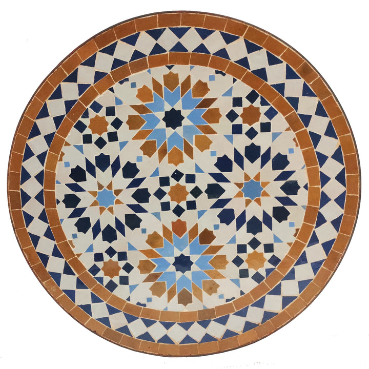 Mesa de apoio colorida com estrutura revestida a verniz transparente – estável e resistente às intempéries