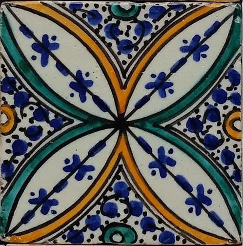 Azulejo pintado à mão – Estilo cerâmico mediterrânico