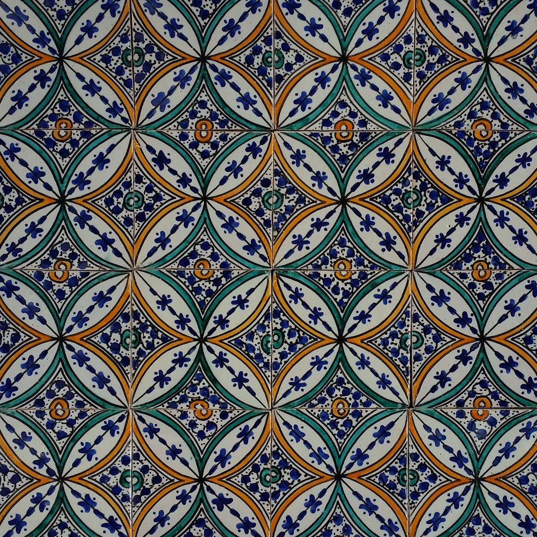 Azulejo pintado à mão – Estilo cerâmico mediterrânico