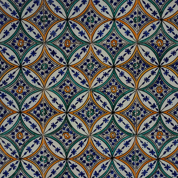 Azulejo pintado à mão – Estilo cerâmico mediterrânico
