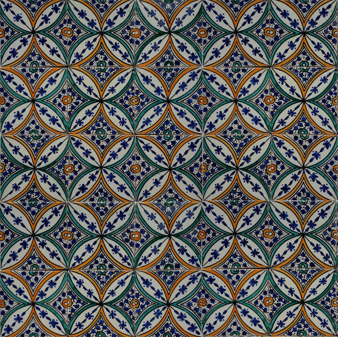 Azulejo pintado à mão – Estilo cerâmico mediterrânico