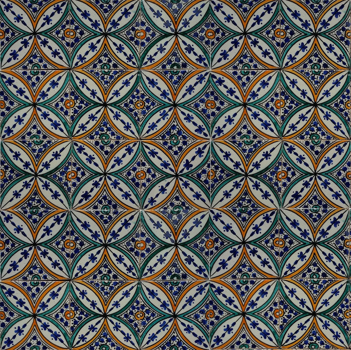 Azulejo pintado à mão – Estilo cerâmico mediterrânico