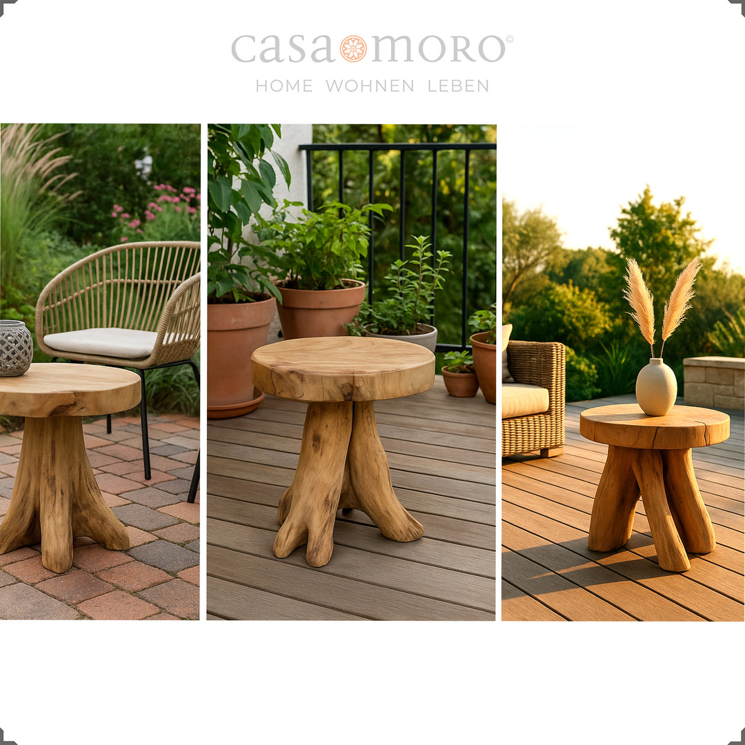 Mesa em teca para varanda, jardim e terraço