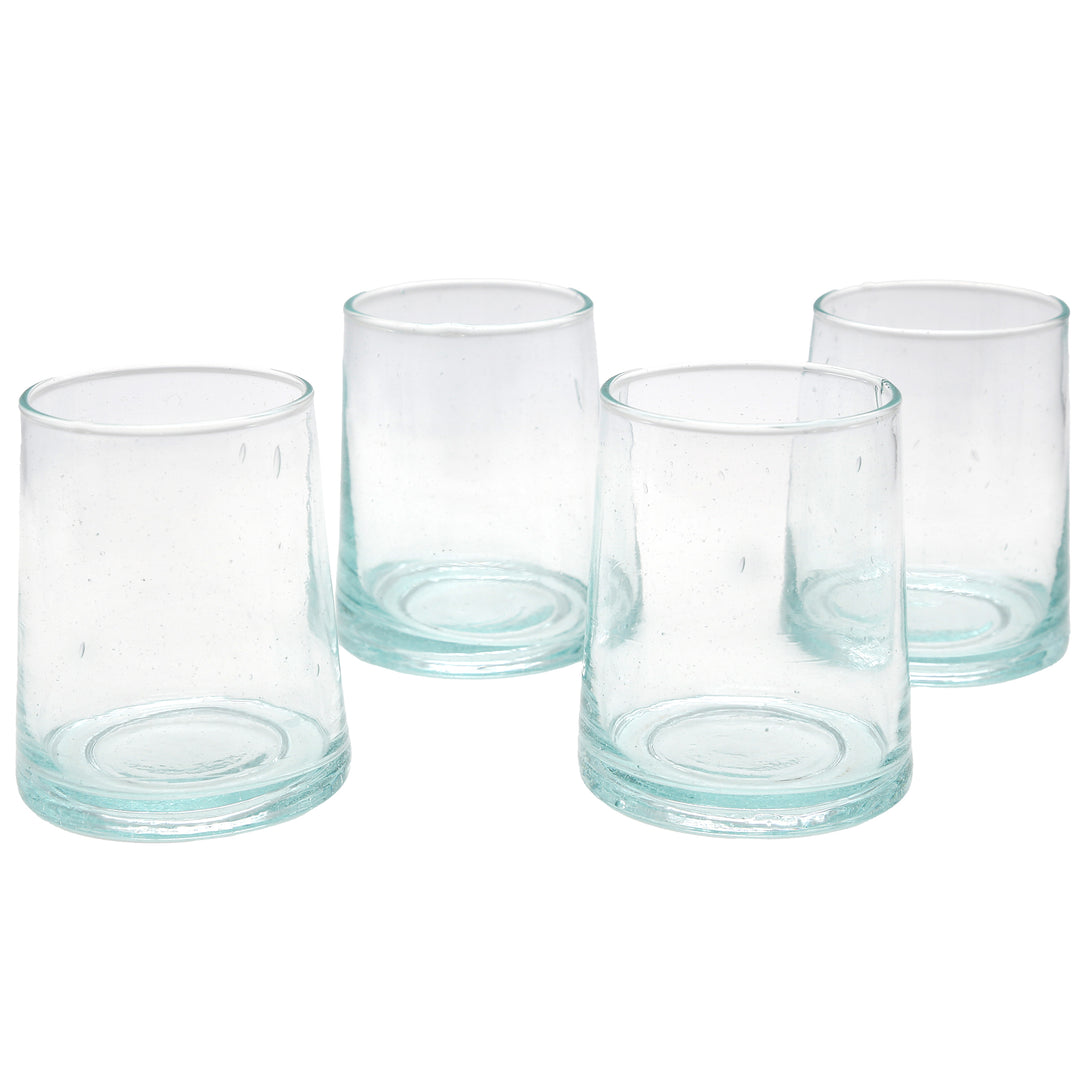 Copo de cocktail transparente – de formato cónico, leve e feito à mão