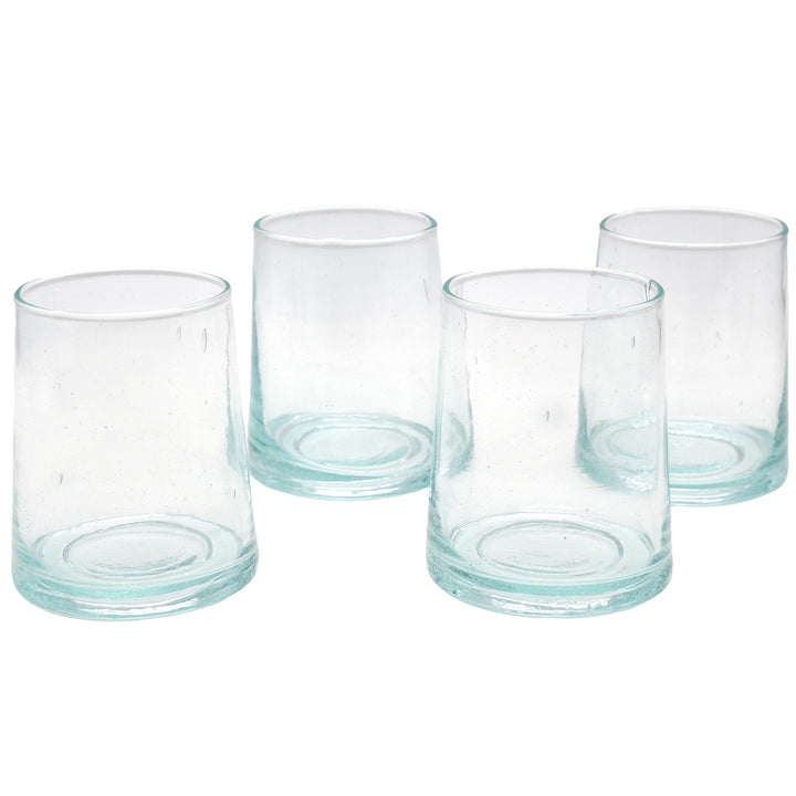 Copo de cocktail transparente – de formato cónico, leve e feito à mão